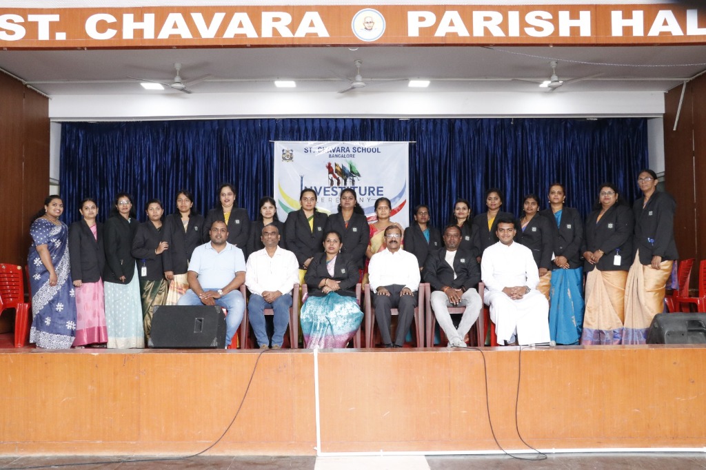 St. Chavara School teachers and staff group photo
